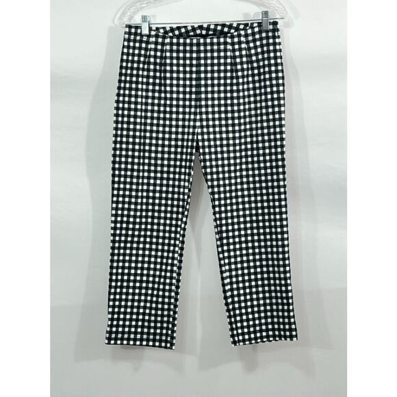 RUNDHOLZ Black Label Sz S Small Black White Gingham Check Pants - Picture 5 of 6